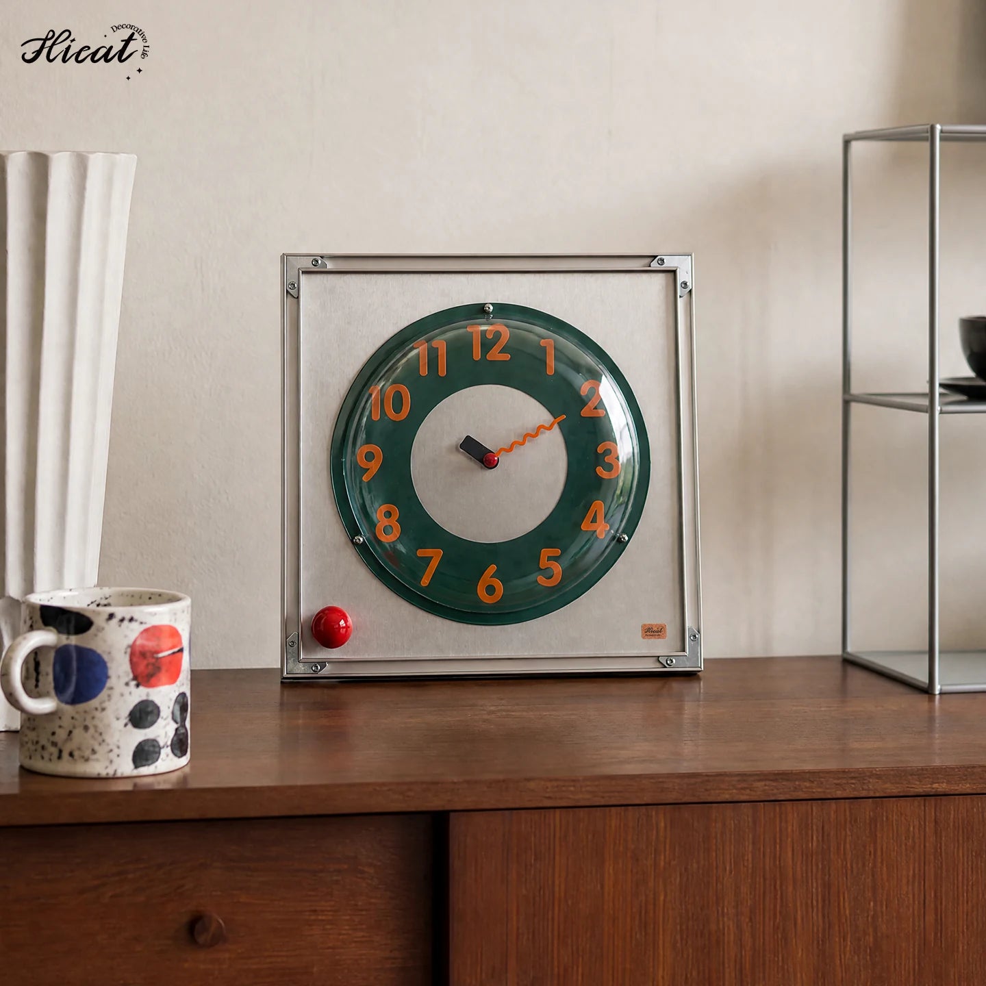 Alu-Pop Bauhaus Bubble Wall Clock