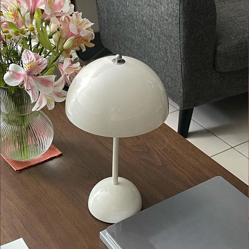 Danish-Style Nordic Mushroom Touch Desk Lamp (Rechargeable)