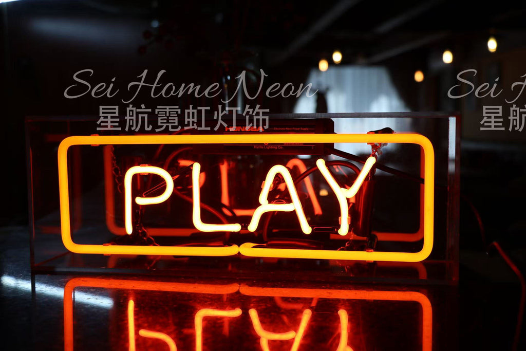 Custom Neon Glass Light Box | Acrylic Indoor Sign for Home, Shop & Studio