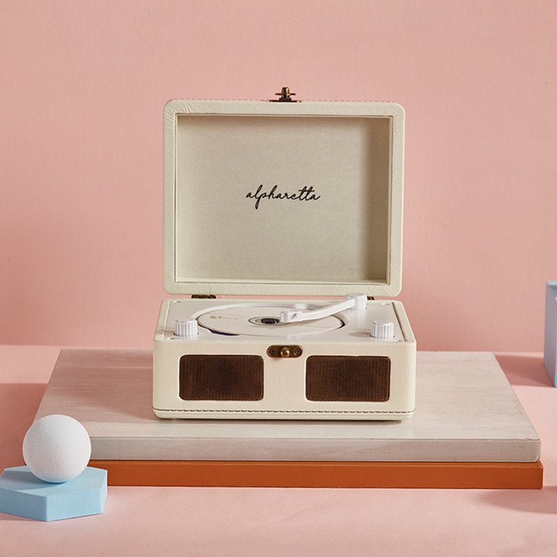 Alpharetta Retro Suitcase Vinyl Turntable Bluetooth Record Player & Speaker