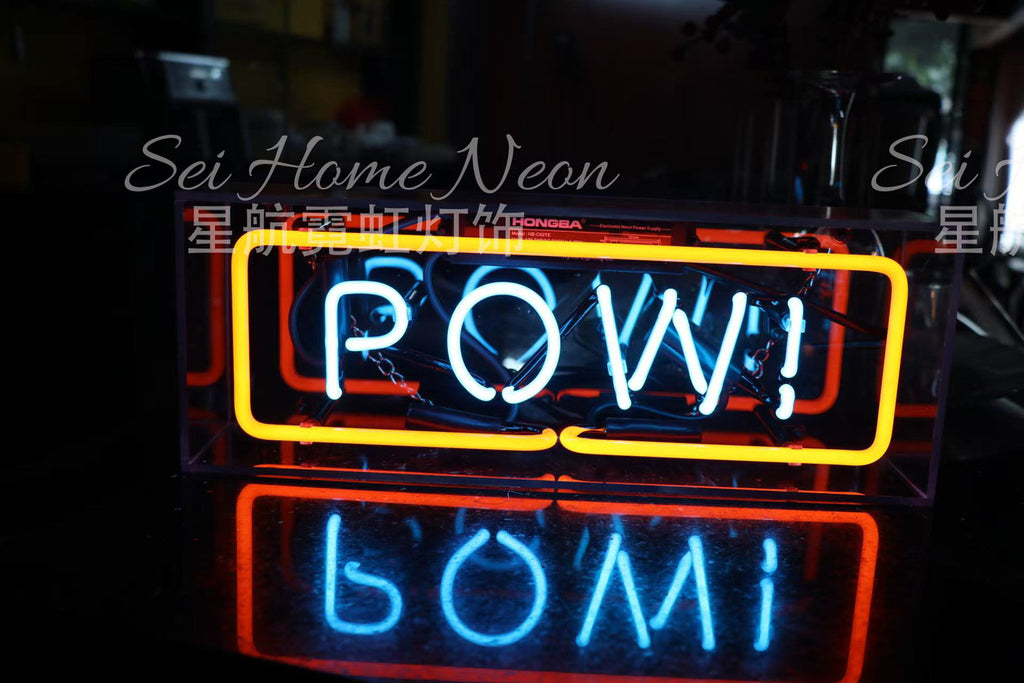Custom Neon Glass Light Box | Acrylic Indoor Sign for Home, Shop & Studio