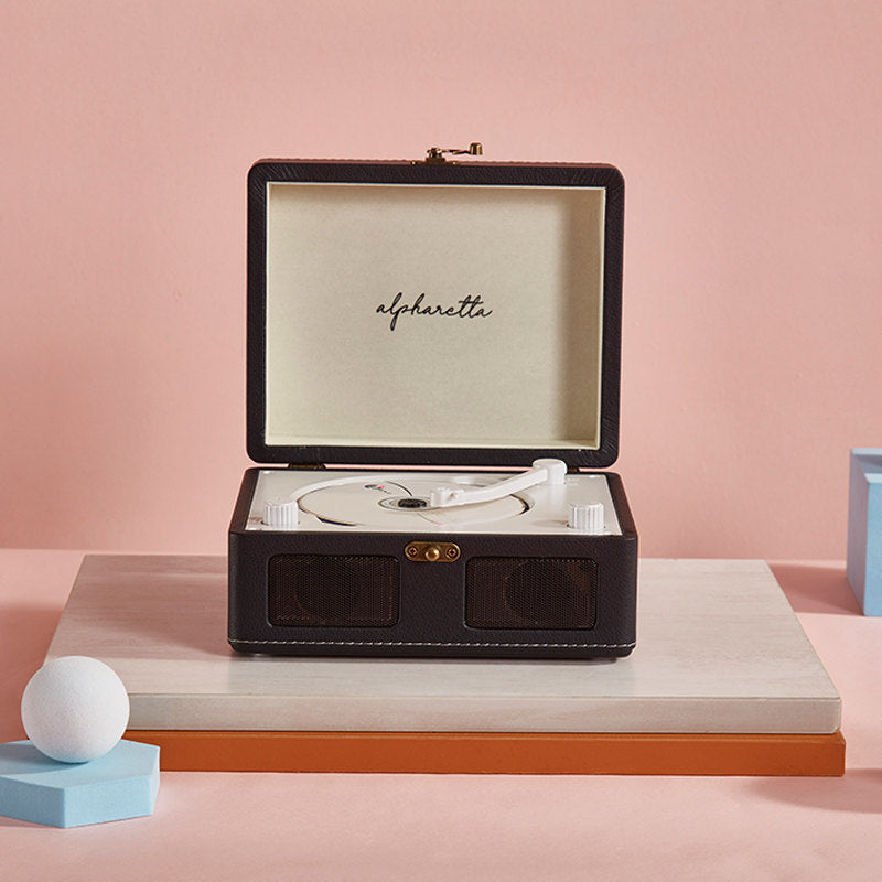 Alpharetta Retro Suitcase Vinyl Turntable Bluetooth Record Player & Speaker