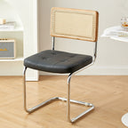 Nordic Mid-Century Modern Cesca Chair | Retro Metal Cantilever Dining & Accent Chair