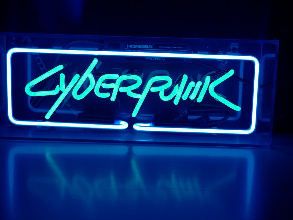 Custom Neon Glass Light Box | Acrylic Indoor Sign for Home, Shop & Studio