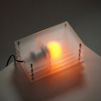 Modern Egg Crepe Layer Acrylic Desk Lamp  Aesthetic Atmosphere Light